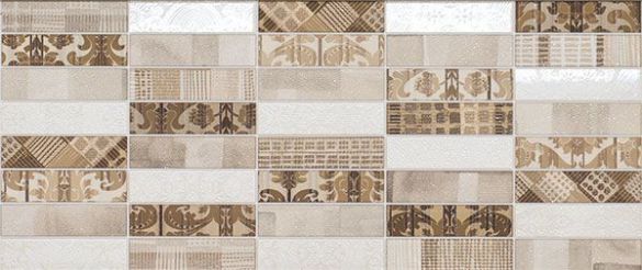 VSN DECORO TESSERE MIX WHITE/NUT BROWN 26Х61 VSND55K Декор настенный с текстурой Глянцевый